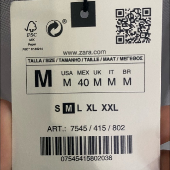 Men’s Zara Slim Fit Button Down Shirt - Picture 4 of 4